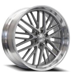 Corsart Kingpin 6 24x9 6x135 24 ET 87.1 CB Gloss Brushed with Diamond Cut Lip