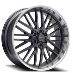 Corsart Kingpin 6 24x9 6x135 24 ET 87.1 CB Matte Gunmetal with Diamond Cut Lip