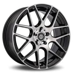 Curva C7 20x8.5 5x114.3 38 ET 73.1 CB Black with Machined Face