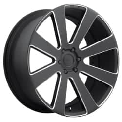 Dub 8-Ball (S187) 24x10 6x135 30 ET 87.1 CB Black & Milled