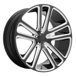 Dub Flex (S255) 24x10 6x139.7 30 ET 78 CB Gloss Black Milled