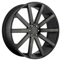 Dub Shot Calla / S121 24x10 6x139.7 20 ET 106.1 CB Black & Machined with Double Dark Tint