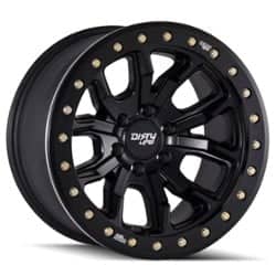 Dirty Life 9303 DT-1 Simulated Beadlock 17x9 5x114.3 -12 ET 72.56 CB Matte Black