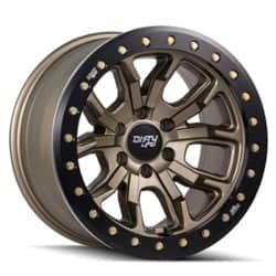 Dirty Life 9303 DT-1 Simulated Beadlock 17x9 6x139.7 -38 ET 106 CB Satin Gold