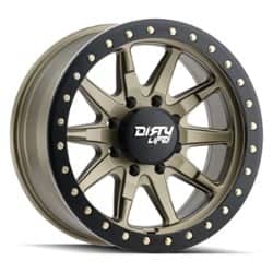 Dirty Life 9304 DT-2 Simulated Beadlock 17x9 8x170 -12 ET 130.8 CB Satin Gold