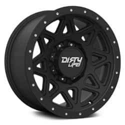 Dirty Life Theory 9305 16x8 5x114.3 0 ET 72.56 CB Matte Black w/Matte Black lip