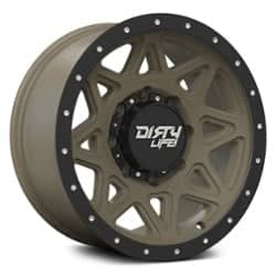 Dirty Life Theory 9305 18x9 5x127 0 ET 78.1 CB Matte Gold w/ Matte Black lip