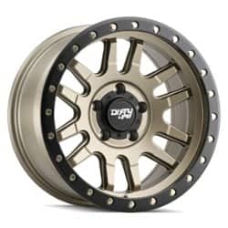 Dirty Life Canyon Pro 9309 17x9 6x139.7 0 ET 106 CB Satin Gold with Black Lip