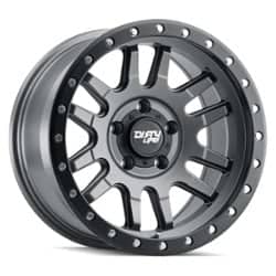 Dirty Life Canyon Pro 9309 17x9 6x139.7 0 ET 106 CB Satin Graphite with Black Lip