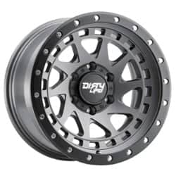 Dirty Life Enigma 9311 17x9 6x139.7 -12 ET 106 CB Satin Graphite with Black Lip