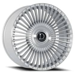 Dolce Trento 24x9 6x135 / 6x139.7 15 ET 87.1 CB Gloss Silver/Brushed Face