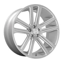 Dub Flex (S257) 24x10 5x127 10 ET 78.1 CB Silver with Brushed Face