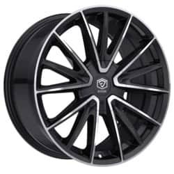 Edge 353 Gloss Black Machined Face