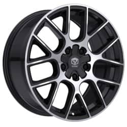 Edge 356 Gloss Black Machined Face