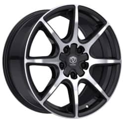 Edge 357 Gloss Black Machined Face