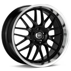 Enkei Lusso 18x7.5 5x114.3 42 ET 72.56 CB Black with Machined Lip