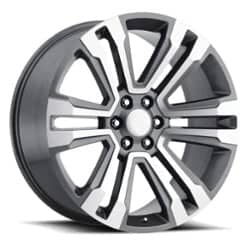 Factory Reproductions FR 72 Escalade 24x10 6x139.7 30 ET 78.1 CB Gray Machine Face