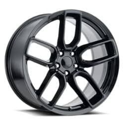 Factory Reproductions FR 74 Dodge Widebody 20x10.5 5x115 22 ET 71.5 CB Gloss Black