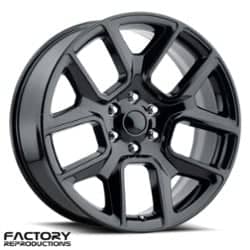 Factory Reproductions FR 76 19 Ram 1500 24x10 6x139.7 25 ET 77.8 CB Gloss Black