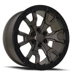 Factory Reproductions FR 99 Ford Bronco Raptor 17x9 6x139.7 18 ET 93.1 CB Black Gray