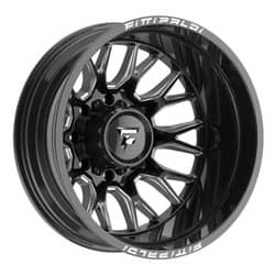 Fittipaldi FD650BM Rear 24x8.25 8x210 -214 ET 154.3 CB Gloss Black Milled