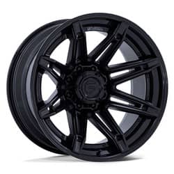 Fuel Brawl FC401 20x10 8x180 -18 ET 124.2 CB Matte Black w/Gloss Black Lip