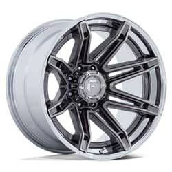 Fuel Brawl FC401 22x12 8x170 -44 ET 125.1 CB Platinum w/Chrome Lip