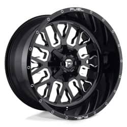Fuel Stroke D611 20x9 6x135/6x139.7 1 ET 87.1 CB Gloss Black & Milled