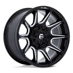 Fuel Super C FC880 22x12 5x127/5x139.7 -44 ET 71.5 CB Gloss Black Milled
