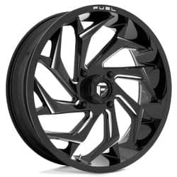 Fuel UTV Reaction D753 18x7 4x137 13 ET 110.1 CB Gloss Black Milled