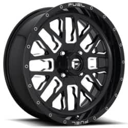Fuel UTV Stroke D611 20x7 4x137 13 ET 110.1 CB Gloss Black / Milled