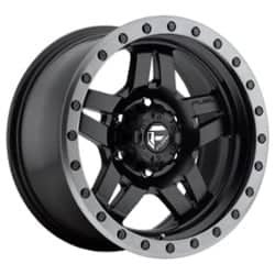 Fuel Anza D557 15x8 5x114.3 -18 ET 72.56 CB Matte Black with Anthracite Ring