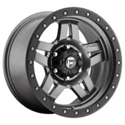 Fuel Anza D558 15x8 5x114.3 -18 ET 72.56 CB Matte Anthracite with Black Ring