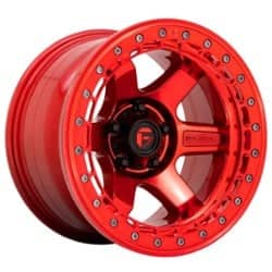 Fuel Block D123 17x9 6x139.7 -15 ET 106.1 CB Candy Red With Candy Red Ring