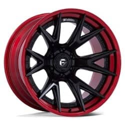 Fuel Catalyst FC402 22x10 8x170 -18 ET 125.1 CB Black Red Lip