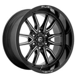 Fuel Clash 6 D761 22x10 6x139.7 -18 ET 106.1 CB Gloss Black Milled