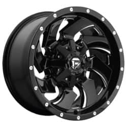 Fuel Cleaver D574 17x9 8x165.1 1 ET 125.1 CB Gloss Black & Milled