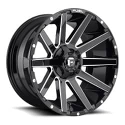 Fuel Contra D615 24x12 6x135/6x139.7 -44 ET 106.1 CB Gloss Black & Milled