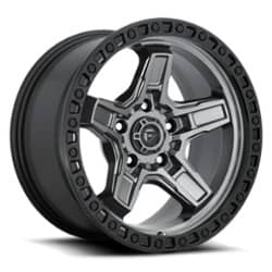 Fuel Kicker D698 17x9 6x139.7 1 ET 106.1 CB Matte Gunmetal/Black Bead