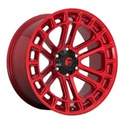 Fuel D719 Heater 22x10 6x135 -13 ET 87.1 CB Candy Red Machined