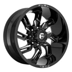 Fuel D747 Lockdown 22x10 6x135 -18 ET 87.1 CB Gloss Black Milled