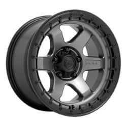 Fuel D752 Block 17x9 6x135 -12 ET 87.1 CB Matte Gunmetal w/Black Ring