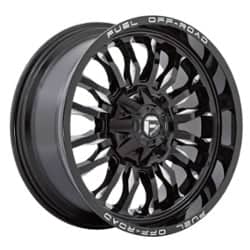 Fuel D795 Arc 20x9 8x165.1 1 ET 125.1 CB Gloss Black Milled