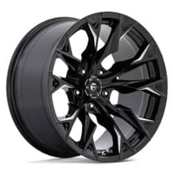 Fuel D803 Flame 5 24x12 5x139.7 -44 ET 78.1 CB Gloss Black Milled