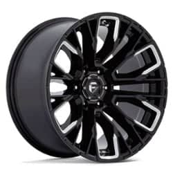 Fuel D849 Rebar 6 17x9 6x139.7 1 ET 106.1 CB Gloss Black Milled