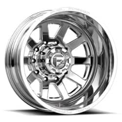 Fuel DE09 FF09D Dually 10 Rear 24x8.25 10x225 -225 ET 170.1 CB Polished