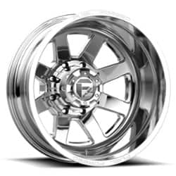 Fuel DE09 FF09D Dually 8 Rear 24x8.25 8x165.1 -265 ET 121.5 CB Polished