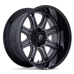 Fuel Darkstar FC853AB 22x10 6x135/6x139.7 10 ET 106.1 CB Matte Gunmetal w/Black Lip