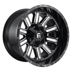 Fuel Hardline D620 17x9 5x114.3/5x127 -12 ET 78.1 CB Gloss Black & Milled