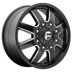 Fuel Maverick Dually Front D538 17x6.5 8x210 116 ET 154.3 CB Matte Black Milled